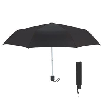 42" Arc Budget Telescopic Umbrella - Matching Sleeve | Metal Shaft | Polyester Material