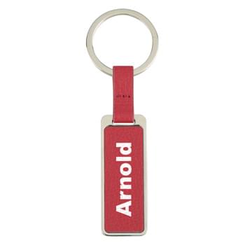 Chroma Leatherette Key Tag - CLOSEOUT! Please call to confirm inventory available prior to placing your order!<br />Split Ring Attachment