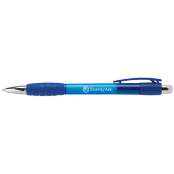 Belize -  We've taken a one of the most beautiful countries in the world and named a pen after it. Why? Well, just take a look at the fabulous Belize ballpoint pen with 6 HOT tropical translucent colors and matching clip and grip, we bet you'll say - why not! Available with Blue or BLack ink. (Blue ink default)