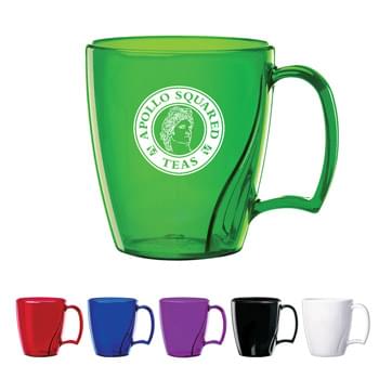 14 Oz. Arrondi Mug - Break-Resistant Durable Acrylic | Lightweight Construction | Microwave Safe | Made In The USA | Union Made (UFCW Local 2013) | Meets FDA Requirements | BPA Free | Hand Wash Only