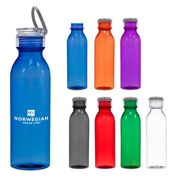 24 Oz. Tritan&trade; Tiffany Bottle - CLOSEOUT! Please call to confirm inventory available prior to placing your order!<br />Durable Tritan&trade; Material   | Impact And Shatter Resistant   | Screw On, Spill-Resistant Lid  | Silicone Easy Carry Handle  | Wide Mouth Opening  | Meets FDA Requirements   | BPA Free   | Hand Wash Recommended