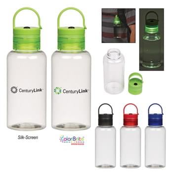 16 Oz. Tritan&trade; Luminescent Bottle - CLOSEOUT! Please call to confirm inventory available prior to placing your order!<br />Durable Tritan&trade; Material   | Impact And Shatter Resistant   | Screw On, Spill-Resistant Sip Through Lid  | Easy Carry Handle  | Clip-Top For Attachment  | 2 Light Settings Ã¢â‚¬"Solid And Strobe Light  | Push Button To Turn On/Off And Change Light Settings  | Button Cell Batteries Included | Meets FDA Requirements   | BPA Free   | Hand Wash Recommended, Remove Clip Top Battery Compartment Before Washing