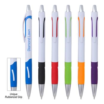 Sonora Pen - CLOSEOUT! Please call to confirm inventory available prior to placing your order!<br />Plunger Action | Rubber Grip For Writing Comfort And Control