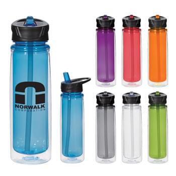 21 Oz. Tritana Cay Bottle - CLOSEOUT! Please call to confirm inventory available prior to placing your order!<br />Durable Tritana Material | Impact And Shatter Resistant | Screw On, Spill-Resistant Sip Top Lid | Easy Carry Handle | Meets FDA Requirements | BPA Free | Hand Wash Recommended