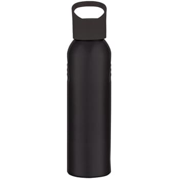 20 Oz. Aluminum Sports Bottle - Screw On, Spill-Resistant Lid | BPA Free | Loop Handle For Carrying Or Attaching | Wide Mouth Opening | Meets FDA Requirements | Hand Wash Recommended
