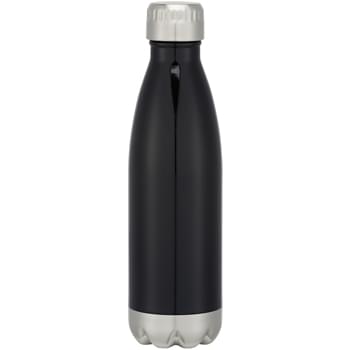 16 Oz. Stainless Steel Vacuum Bottle - Screw On, Spill-Resistant Lid   | Wide Mouth Opening  | Double Wall Construction For Insulation Of Hot And Cold Liquids | Vacuum Sealed   |  Keeps Drinks Cold Up To 24 Hours And Hot Up To 12 Hours   | BPA Free   | Meets FDA Requirements   | Hand Wash Recommended