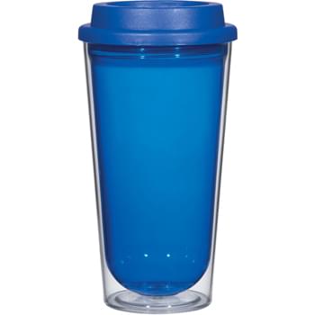 16 Oz. Echo Tumbler - CLOSEOUT! Please call to confirm inventory available prior to placing your order!<br />Double Wall Construction For Insulation Of Hot Or Cold Liquids | BPA Free | Screw On, Sip Through Lid | Meets FDA Requirements | Hand Wash Recommended