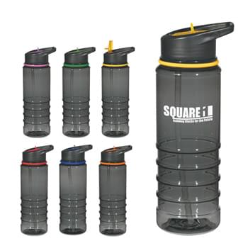 24 Oz. Gripper Bottle With Straw - Durable Tritanâ„¢ Material | BPA Free | Meets FDA Requirements | Impact And Shatter Resistant | Screw On, Spill-Resistant Sip Top Lid | Easy Carry Handle | Hand Wash Recommended