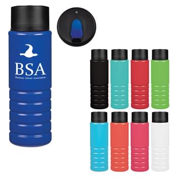 26 Oz. Layton Bottle - CLOSEOUT! Please call to confirm inventory available prior to placing your order!<br />Made With PET Material   | Screw-On, Spill-Resistant Thumb-Slide Lid   | Proposition 65 Compliant   | Made In The USA   | Meets FDA Requirements   | BPA Free  | Hand Wash Recommended