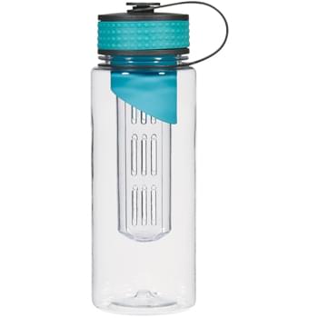 28 Oz. Tritan™ Water Bottle With Infuser - CLOSEOUT! Please call to confirm inventory available prior to placing your order!<br />Durable Tritanâ„¢ Material    | Impact And Shatter Resistant    | Flavor Your Beverage With Your Choice Of Fresh Fruits or Herbs   | Screw On, Spill Resistant Lid   | Useable With Or Without Infusion Chamber | Ounce Markings   | Meets FDA Requirements   | BPA Free   | Hand Wash Recommended
