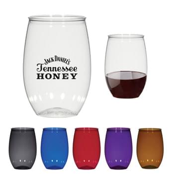 16 Oz. Stemless Wine Glass - Made With PET Material   | Made In The USA   | Proposition 65 Compliant  | Meets FDA Requirements  | BPA Free   | Hand Wash Recommended