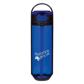 26 Oz. Tritana Bonaire Bottle - CLOSEOUT! Please call to confirm inventory available prior to placing your order!<br />Durable Tritana Material | Impact And Shatter Resistant | Screw On, Spill-Resistant Sip Top Lid | Unique Locking Feature Keeps Lid Sealed | Click to Release Lid | Easy Carry Handle | Meets FDA Requirements | BPA Free | Hand Wash Recommended