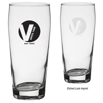 16 Oz. Pub Glass - CLOSEOUT! Please call to confirm inventory available prior to placing your order!<br />Curvy Easy-To-Grip Shape | Chip-Resistant Rolled Rim | Perfect For Restaurants, Bars And More! | Meets FDA Requirements  | Hand Wash Recommended