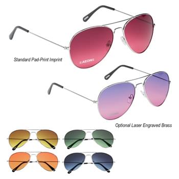 Ocean Gradient Aviator Sunglasses - CLOSEOUT! Please call to confirm inventory available prior to placing your order!<br />UV400 Lenses Provide 100% UVA And UVB Protection | Ocean Lenses