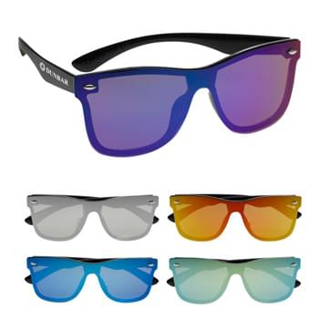 Outrider Malibu Sunglasses - CLOSEOUT! Please call to confirm inventory available prior to placing your order!<br />Made Of Polycarbonate Material | UV400 Lenses Provide 100% UVA and UVB Protection | Shield Mirrored Lenses