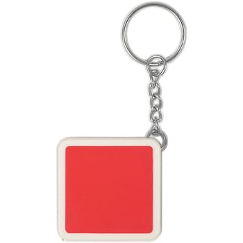 Square Tape Measure Key Tag - 39" Metal Tape With Metric/Inch Scale | Key Ring Attachment