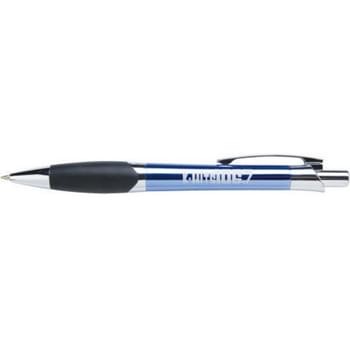 Imprezza - Imprezza? Try Impressive! Impressive metallic colors, impressive styling, impressive imprint area and an impressive rubber grip for hours of comfortable writing. Impress your clients with our Imprezza click action retractable ballpoint pen. Black ink only.
