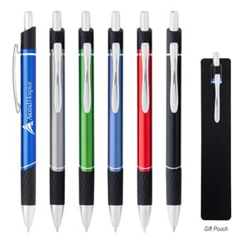 Quinn Pen - CLOSEOUT! Please call to confirm inventory available prior to placing your order!<br />Plunger Action    | Metal Pen