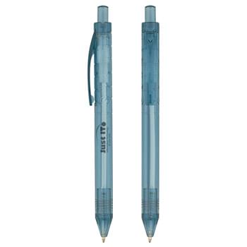 Oasis Bottle-Inspired Pen - PET Material | Available With Black Or Blue Ink | Plunger Action