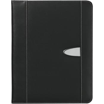 Eclipse Bonded Leather 8 ½" x 11" Portfolio - Includes 30 Page 8 Â½" x 11" Writing Pad | Card Holders, Elastic Pen Loop, 2 Inside Pockets