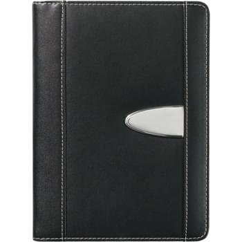Eclipse Bonded Leather 5" x 7" Portfolio - Includes 30 Page 5" x 7" Writing Pad | Elastic Pen Loop, Inside Flap Pocket And Mesh ID Holder