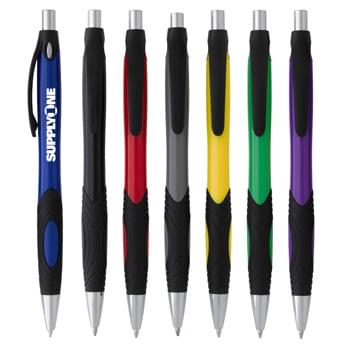 Reverb Pen - CLOSEOUT! Please call to confirm inventory available prior to placing your order!<br />Plunger Action   | Rubber Grip For Writing Comfort And Control