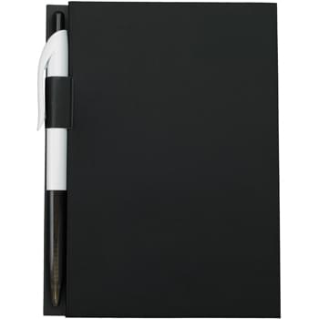 4" x 6" Notebook With Pen - 70 Page Lined Notebook | Cardboard Cover | Matching Pen