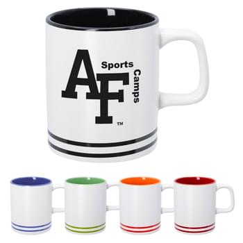 10 Oz. Lacrosse Ceramic Mug - Meets FDA Requirements   | Hand Wash Recommended