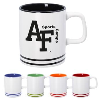 10 Oz. Lacrosse Ceramic Mug - Meets FDA Requirements   | Hand Wash Recommended