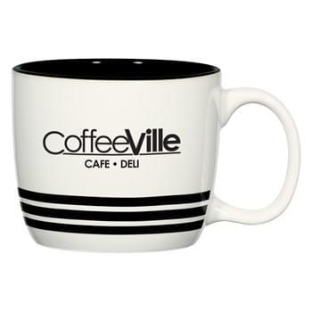 14 Oz. Bailey Stoneware Mug - CLOSEOUT! Please call to confirm inventory available prior to placing your order!<br />Bistro Style Wide Body Mug | Meets FDA Requirements | Hand Wash Recommended | Not Recommended for Commercial Use