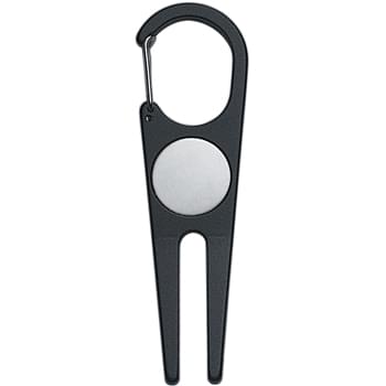 Aluminum Divot Tool With Ball Marker - Magnetic Ball Marker | Clip For Attachment