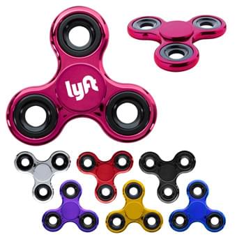 Electroplated Fun Spinner - CLOSEOUT! Please call to confirm inventory available prior to placing your order!<br />Spin Between Thumb And Middle Finger | Perfect For Reducing Stress And Boredom | Encourages Focus And Self-Soothing For Users With Anxiety, Attention Disorders And More | Fun For All Ages (5+)