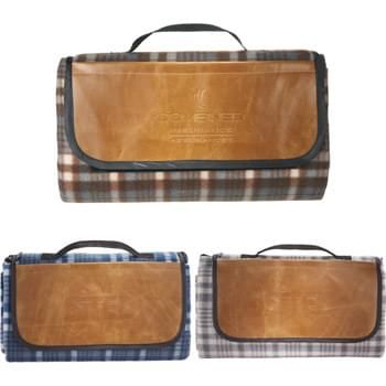 Field & Co. Picnic Blanket - Make your picnic perfect with this plaid Field & Co. Picnic blanket.  This blanket features comfortable polarfleece with foam padding and PEVA backing.  The 11" x 4.5" pocket is perfect for storing mobile devices or any other picnic necessities.  