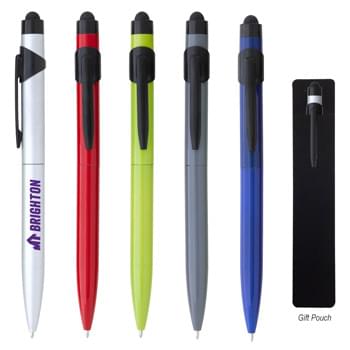 Bayonne Stylus Pen - CLOSEOUT! Please call to confirm inventory available prior to placing your order!<br />Twist Action | Aluminum Pen | Stylus On Top