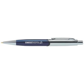 Lexington - Our Lexington is an executive style, solid push retractable metal ballpoint pen. 3 attractive barrel colors with striking silver cap and accents make this pen a winner. Highest quality jumbo cartridge in Black ink and individually cellophaned.