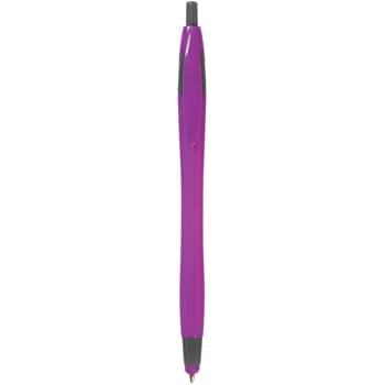 Dart Pen With Stylus - CLOSEOUT! Please call to confirm inventory available prior to placing your order!<br />Plunger Action | Push Down To Use Pen And Retract To Use Stylus