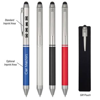 Executive Stylus Pen - CLOSEOUT! Please call to confirm inventory available prior to placing your order!<br />Twist Action   | Aluminum Pen   | Stylus On Top