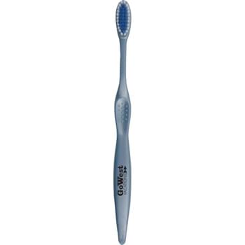 Concept Curve Toothbrush - High-quality, adult-size toothbrush with soft bristles.  Matching body color and inner bristles. Available with a one color Black, Gold, or Silver imprint. Made in USA.