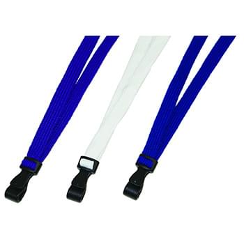 3/8 inch Flat Blank Lanyards with Plastic Attachment