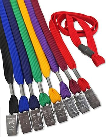 3/8 inch Flat Blank Lanyards with Safety Breakaway
