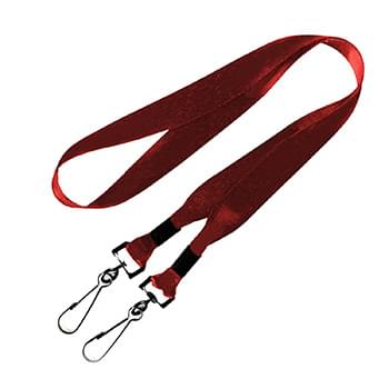 3/4 inch Double Ended Dye Sublimation Lanyards