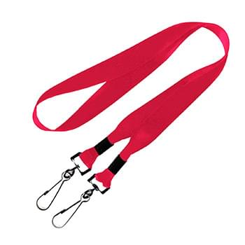 3/4 inch Double Ended Dye Sublimation Lanyards