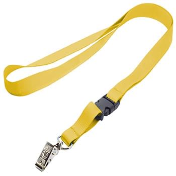 1/2 inch Polyester Full Color Lanyards w/ Buckle Release