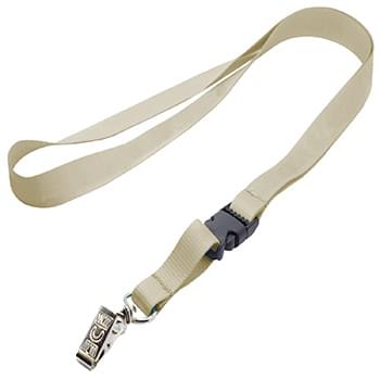 1/2 inch Polyester Full Color Lanyards w/ Buckle Release