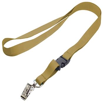 1/2 inch Polyester Full Color Lanyards w/ Buckle Release