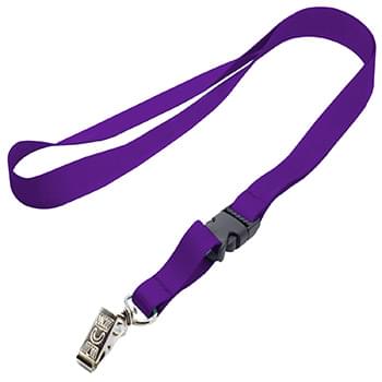 1/2 inch Polyester Full Color Lanyards w/ Buckle Release