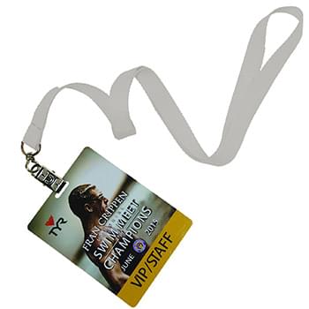 5/8 inch Polyester Lanyards w/ PVC Card