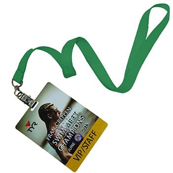 5/8 inch Polyester Lanyards w/ PVC Card