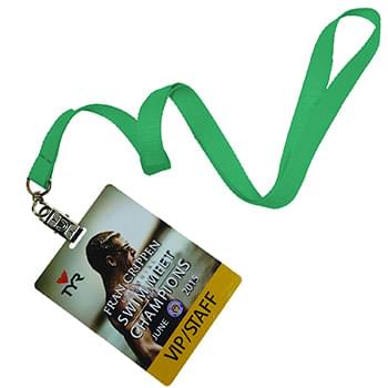 5/8 inch Polyester Lanyards w/ PVC Card
