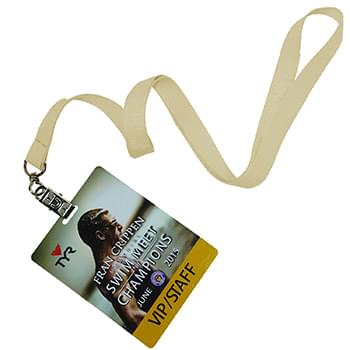 5/8 inch Polyester Lanyards w/ PVC Card